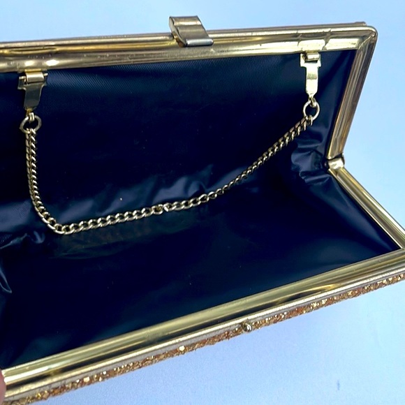 Vintage Gold Clutch Handbag - Picture 11 of 13